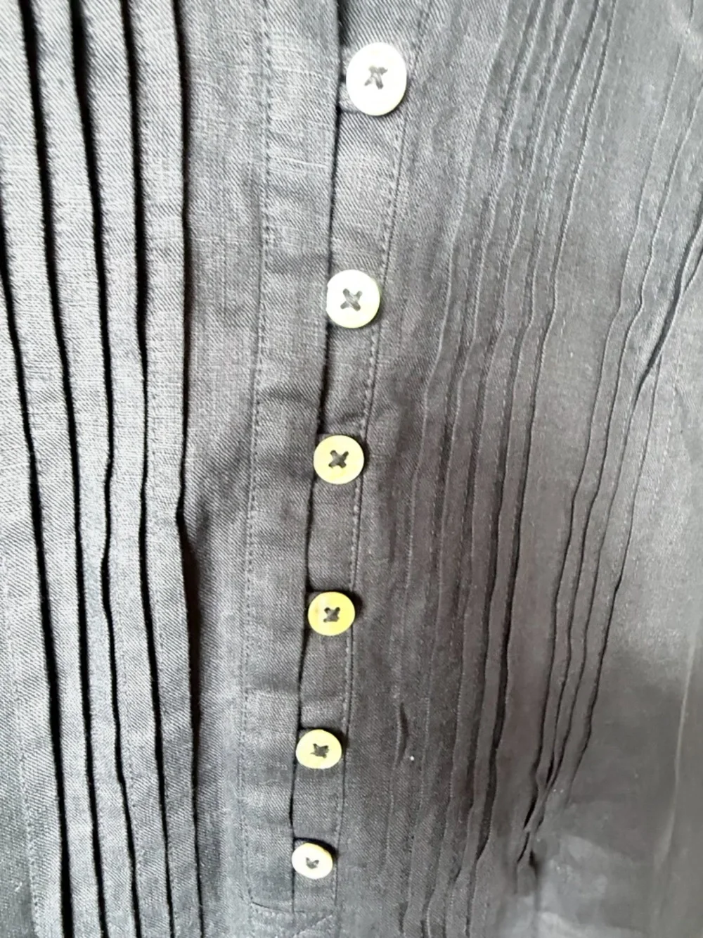 Quince 100% European Linen Sleeveless Swing Dress in black Size Medium NWT (I) - Picture 8 of 10